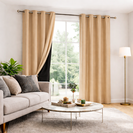 Rideau thermique et occultant Beige