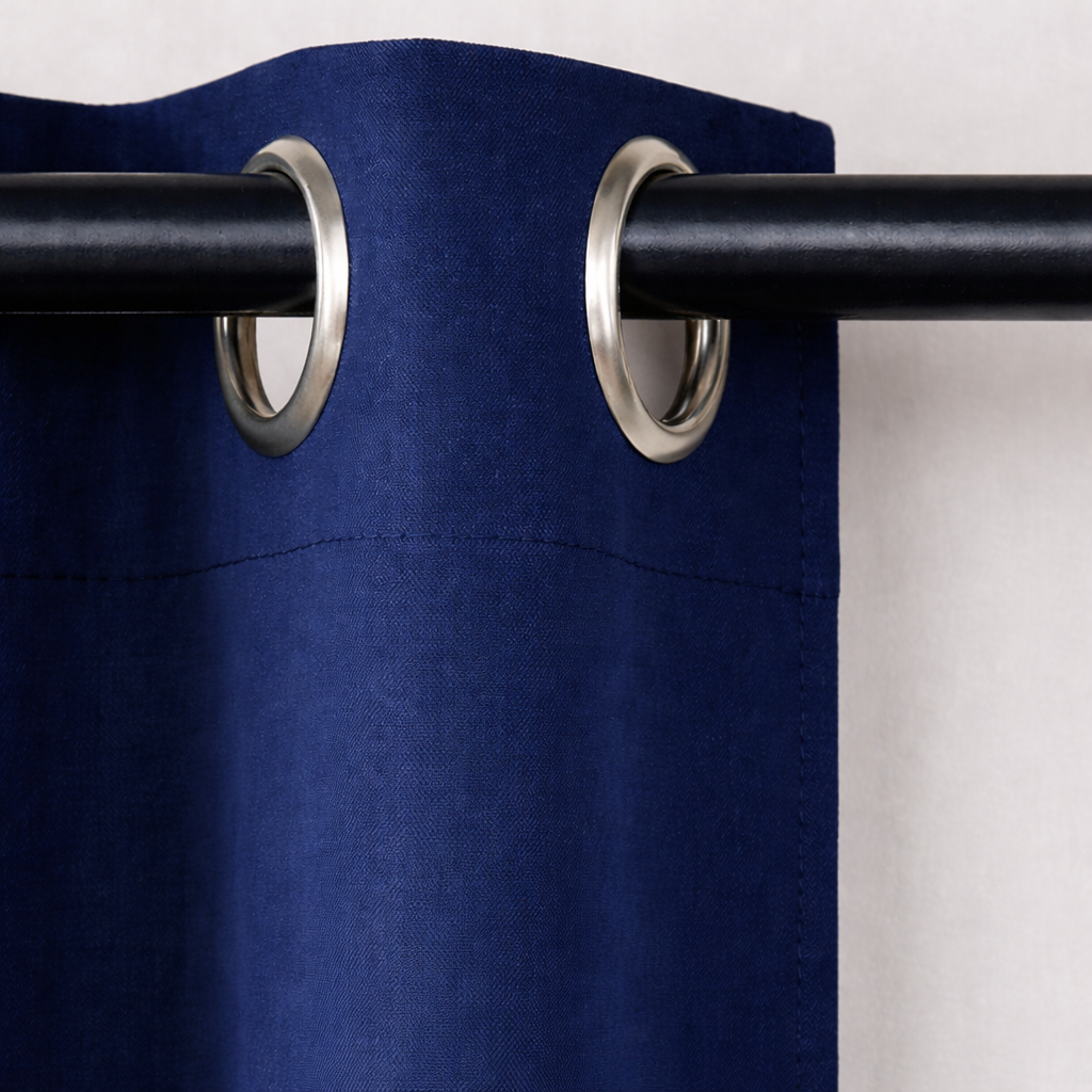 Rideau thermique et occultant Bleu marine