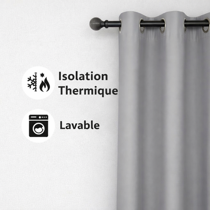 Rideau thermique Gris