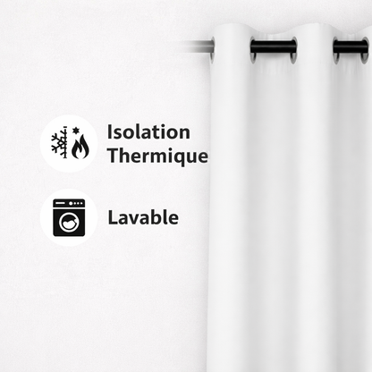 Rideau thermique Blanc