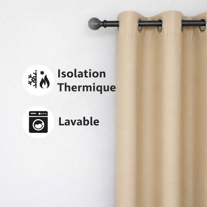Rideau thermique Beige