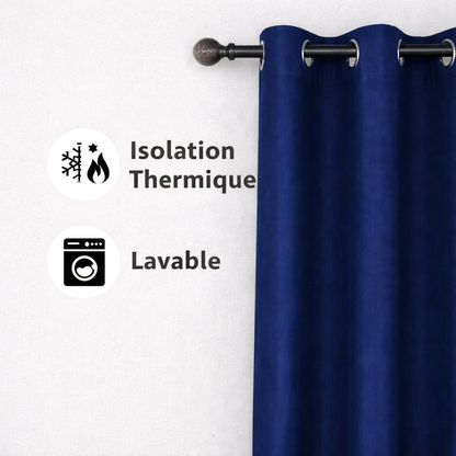 Rideau thermique Bleu marine