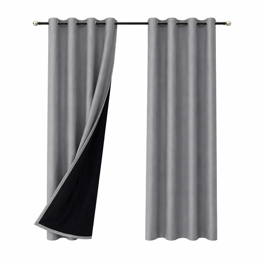 Rideau thermique et occultant Gris