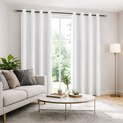 Rideau thermique et occultant Blanc